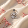Pendant Necklace design detail on the Silvme Pendant Necklace Love Gift, crafted in polished 925 silver
