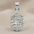 Silvme Devi Lakshmi Pendant showcasing its devi lakshmi design in 925 silver, refined silver accessory