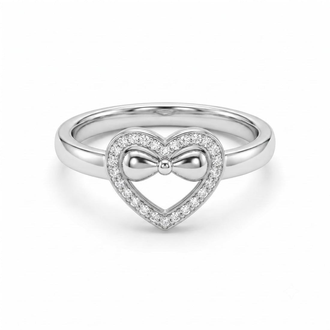Silvme Gratitude 925 sterling silver ring for women — front view on white background