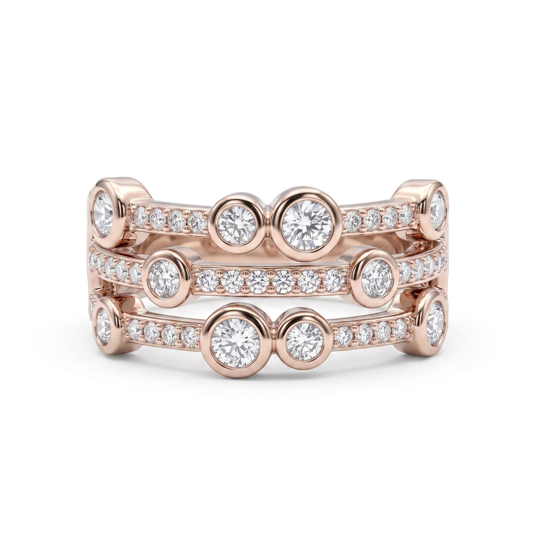 Silvme Vintage Style 925 sterling silver ring for women — front view on white background