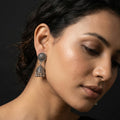 Mandala Disc Jhumka Earrings, additional product view 6