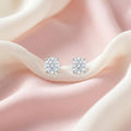Round Solitaire Stone-Set Stud Earrings, additional product view 7