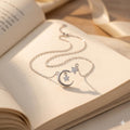 Silvme 925 Sterling Silver Moon & Star Pendant Necklace
