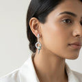 Serpent Snake Statement Stone-Set Drop Earrings, additional product view 6