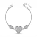 Silvme Geometric Link Bracelet in 925 sterling silver, jewellery for women, premium silver jewellery