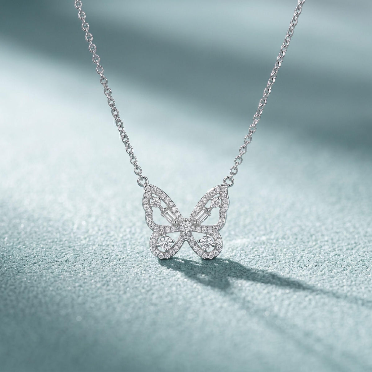 925 silver Wing Butterfly Pendant Necklace by Silvme with 925 sterling silver 925 purity for women, refined silver accessory