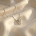 Smooth polished silver surface of the Silvme Heart Pendant Necklace, premium 925 sterling silver