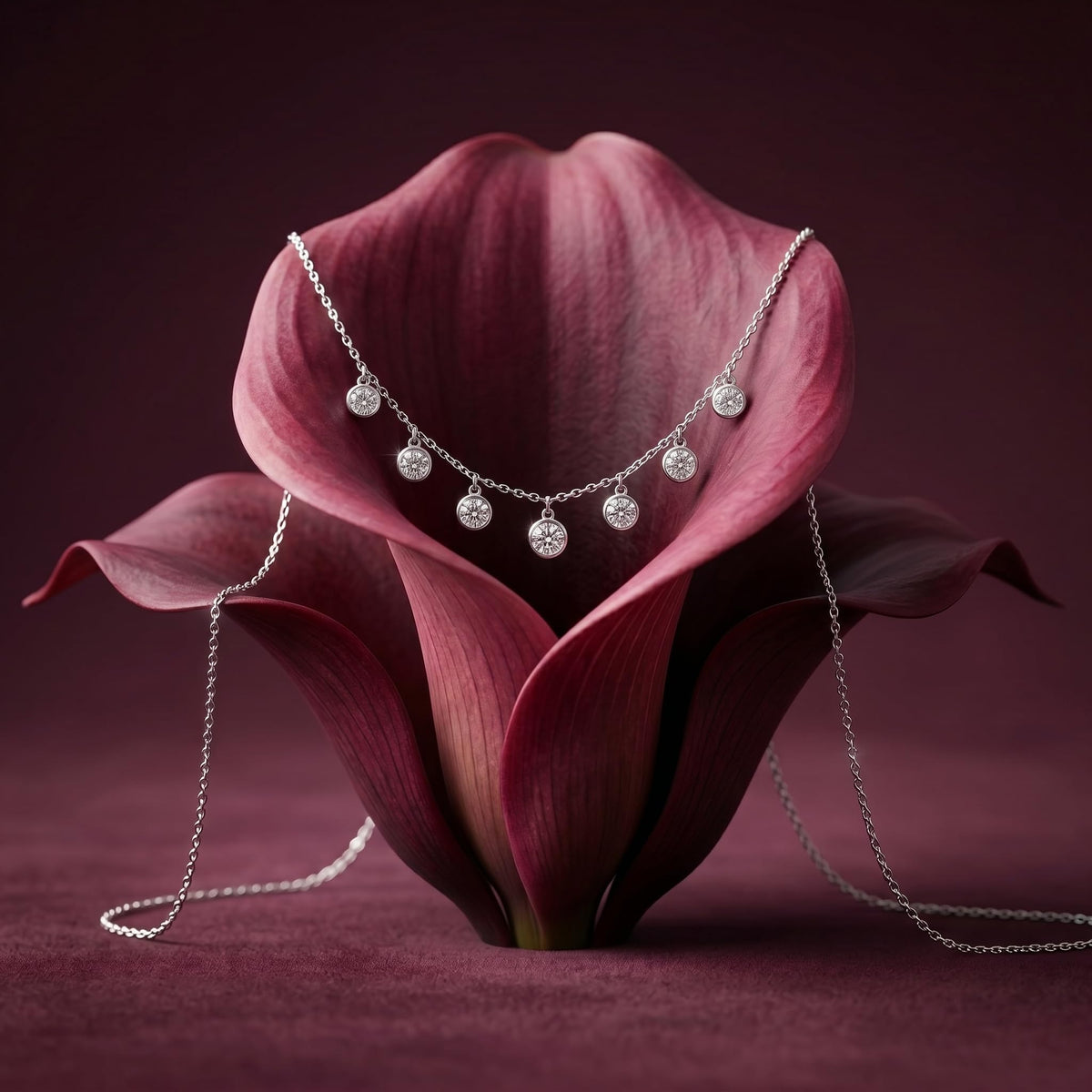 A giftable 925 sterling silver chain pendant necklace â€“ the Silvme Teardrop CZ Pendant Necklace