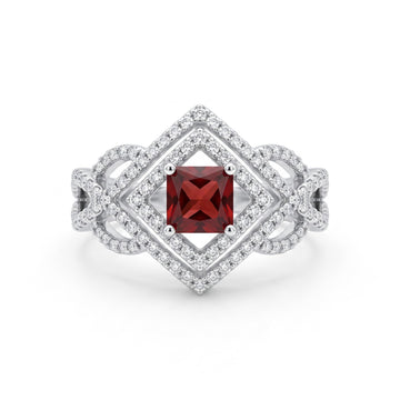 Silvme Infinity Loop 925 sterling silver ring for women — top view