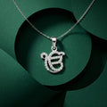 Pendant Necklace design detail on the Silvme Pendant Necklace Special Gift Mom, crafted in polished 925 sterling silver