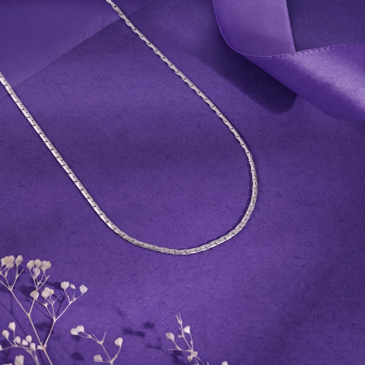 Silvme 925 Sterling Silver Box Chain, Approx. 6.06 g, for Women and Men