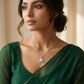Smooth polished silver surface of the Silvme Geometric Pendant Necklace Professional Style, premium 925 sterling silver