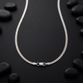 925 sterling silver chain by Silvme, weighing about 4.6 g, clasp included, sterling silver throughout