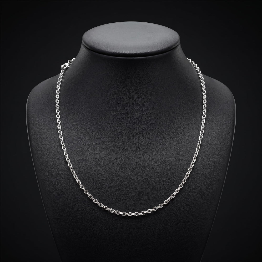 Silvme chain in solid 925 sterling silver, approx. 3.28 g, sterling clasp and findings