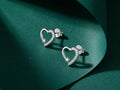 Heart & Star Stone-Set Stud Earrings, alternate angle