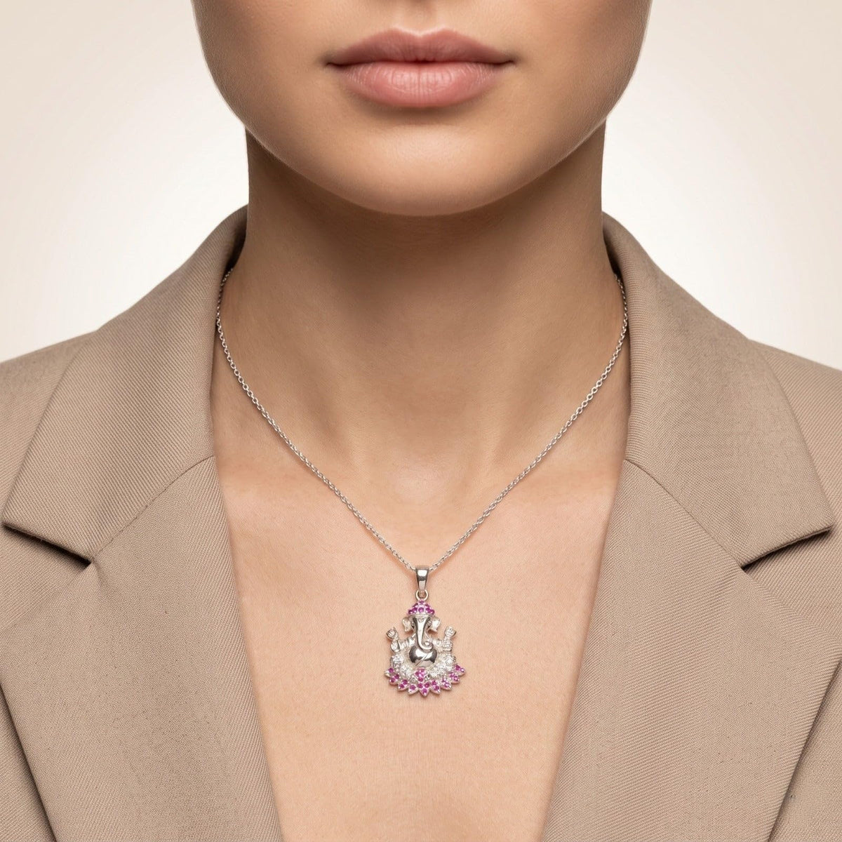 A giftable 925 sterling silver â€“ the Silvme Contemporary Pendant Necklace Modern, refined silver accessory