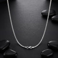 925 sterling silver box link chain by Silvme, weighing about 8.7 g, clasp included