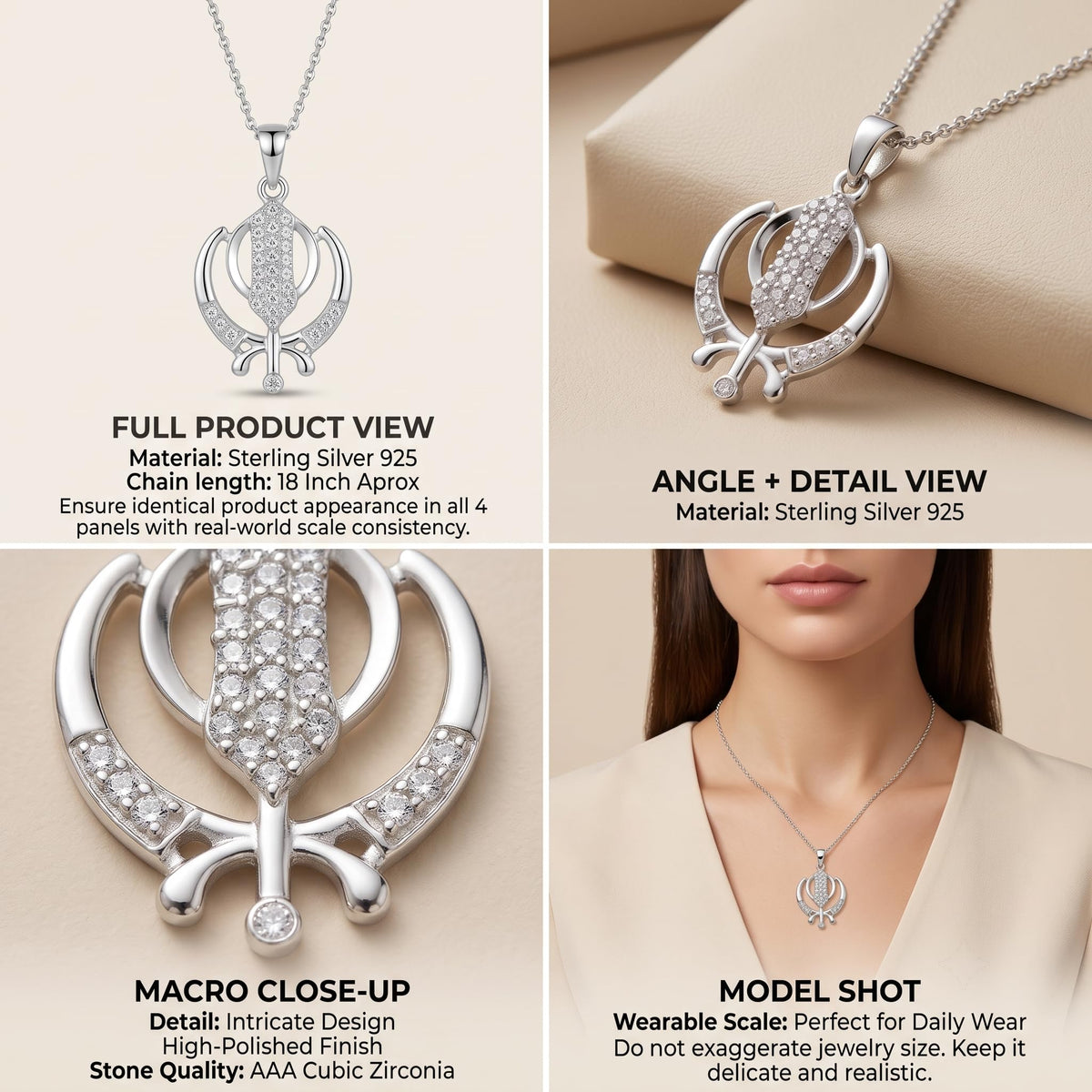 Contemporary 925 sterling silver styling of the Silvme Romantic Pendant Necklace Gift for Girlfriend