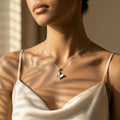 Butterfly Pendant design detail on the Silvme Butterfly Pendant Necklace, crafted in polished 925 silver