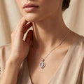 Smooth polished silver surface of the Silvme Romantic Pendant Necklace Gift for Girlfriend, premium 925 silver
