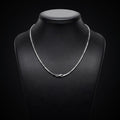 925 sterling silver box link chain by Silvme, weighing about 6.09 g, clasp included