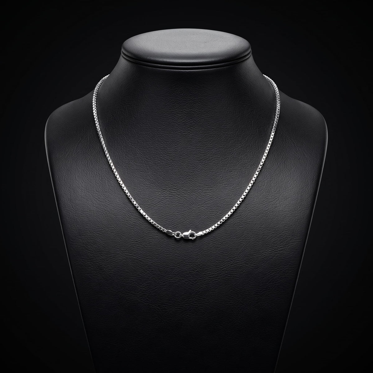 925 sterling silver box link chain by Silvme, weighing about 6.09 g, clasp included