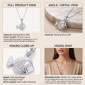 The Silvme Lotus Pendant Necklace Wellness Spiritual Gift, a timeless 925 silver piece for women