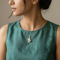 925 silver Shri Ganesh Pendant by Silvme, made for wedding jewellery, refined silver accessory