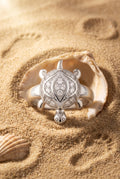 Sterling silver statement turtle ring for women for party wear, cocktail nights and reception looks