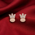Star Stone-Set Stud Earrings, close-up detail