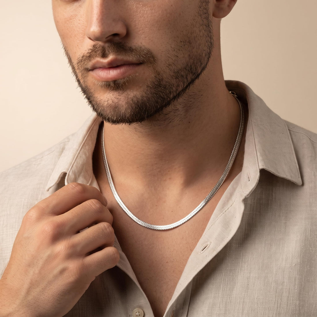 Silvme chain in solid 925 sterling silver, approx. 4.6 g, sterling clasp and findings
