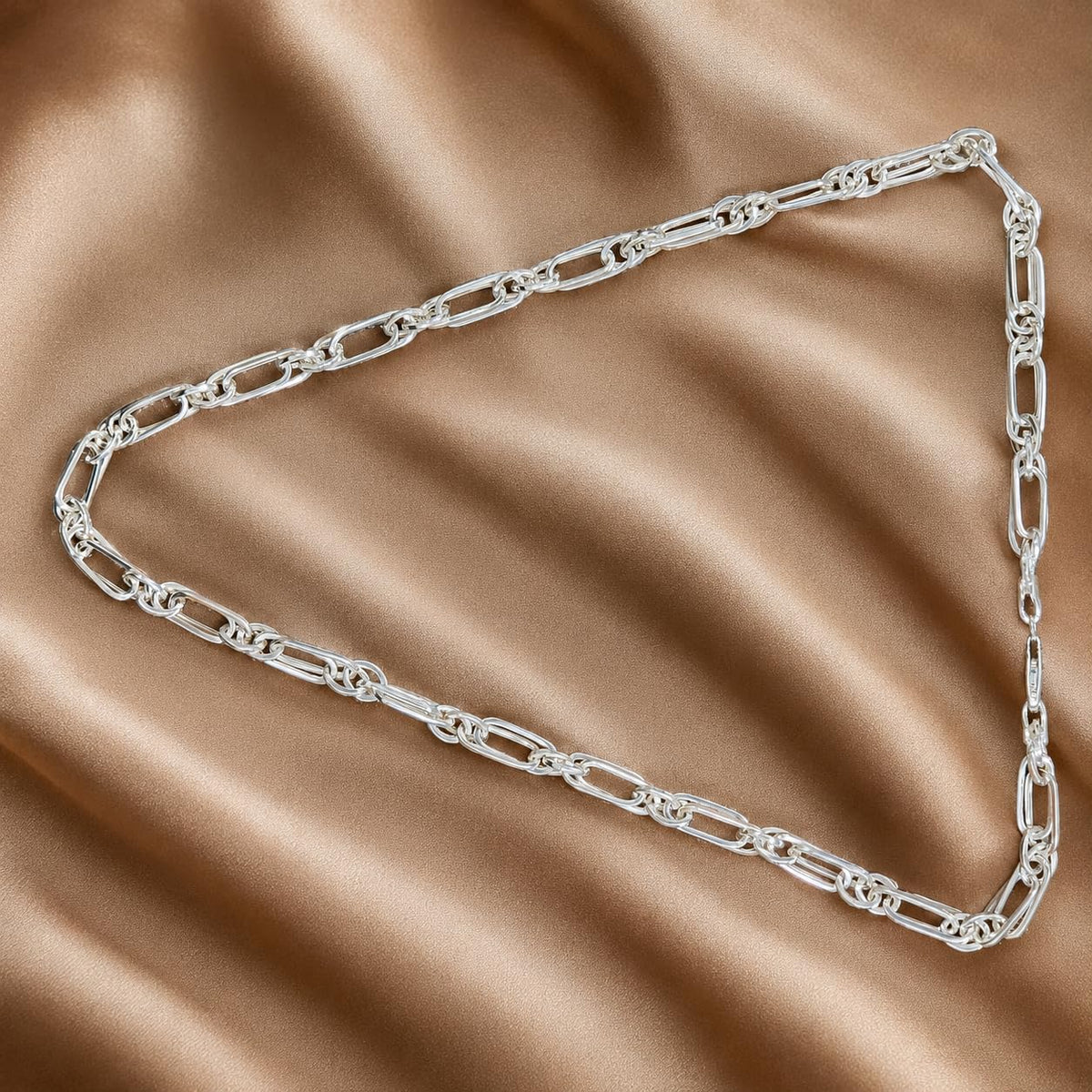 Silvme 925 sterling silver chain for men, approx. 16.62 g, sterling silver throughout