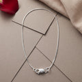 Silvme 925 sterling silver box link chain, 24 inch for women and men, approx. 2.6 g