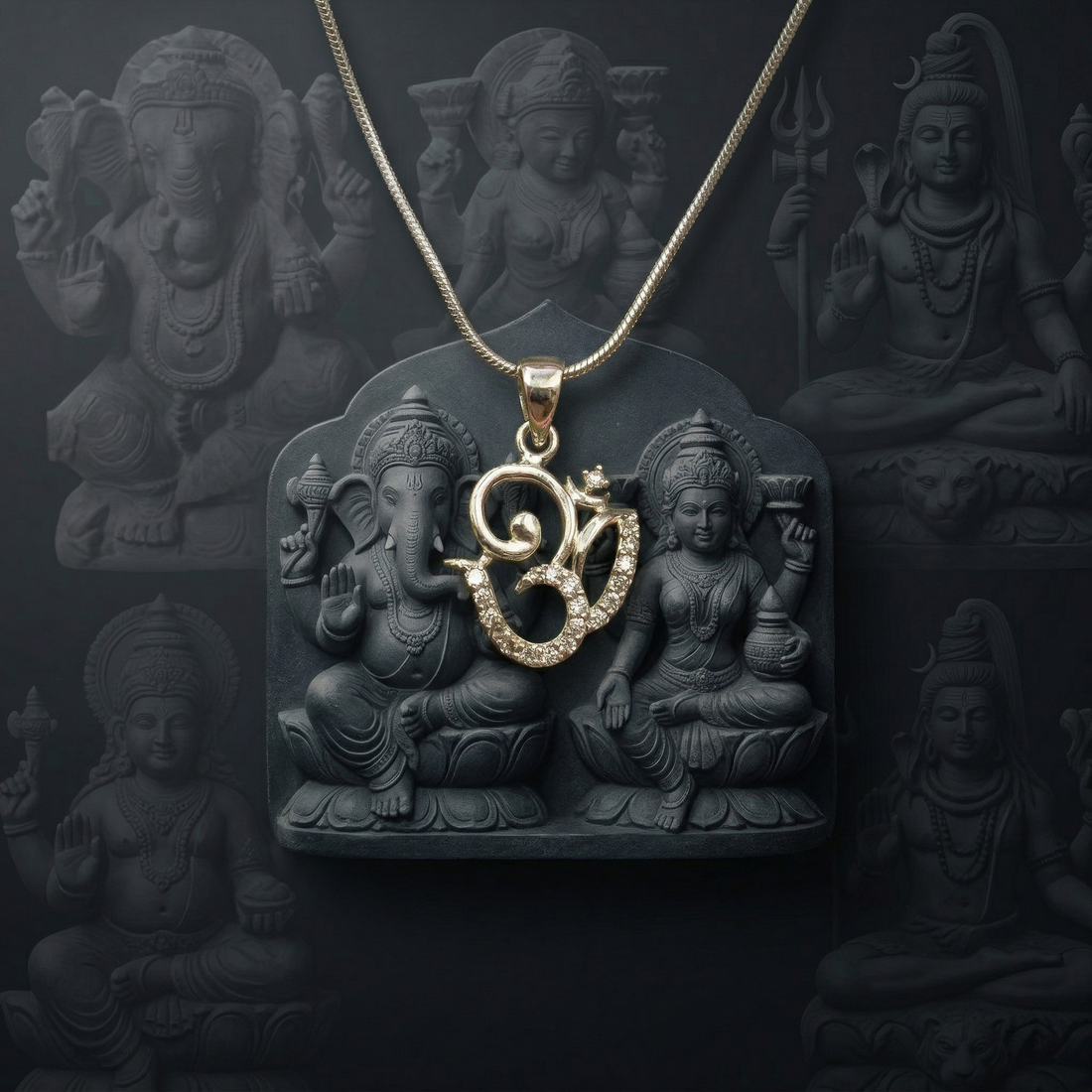 925 Sterling Silver Om Pendant for Women & Girls – Elegant Spiritual Jewellery