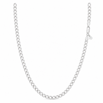 Silvme 925 Sterling Silver Cuban Chain, 22 Inch, Approx. 26.21 g, for Men