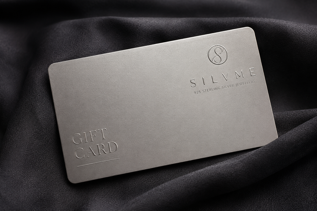 Silvme gift card featuring a modern design with the Silvme logo, ideal for gifting and digital use.