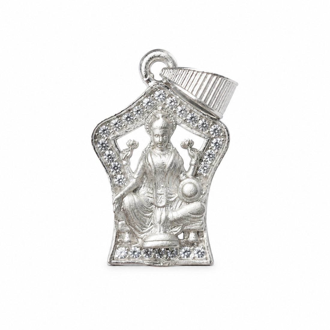925 sterling silver Devi Lakshmi Pendant by Silvme, an elegant accessory for her, premium silver jewellery