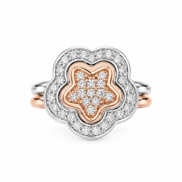 Silvme 925 Sterling Silver Oval Halo Ring for Women