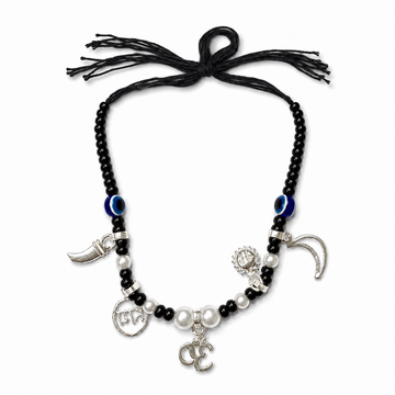 925 Sterling Silver Traditional Baby Nazariya Evil Eye Pearl Necklace
