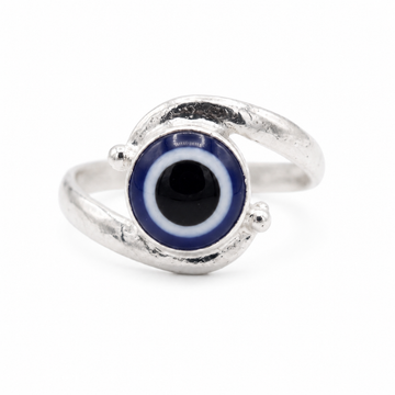 Silvme 925 Sterling Silver Evil Eye Ring for Women