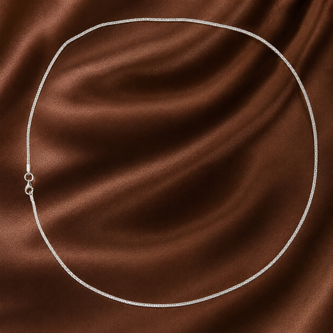 Silvme 925 Sterling Silver Box Chain, Approx. 11.39 g, for Women and Men