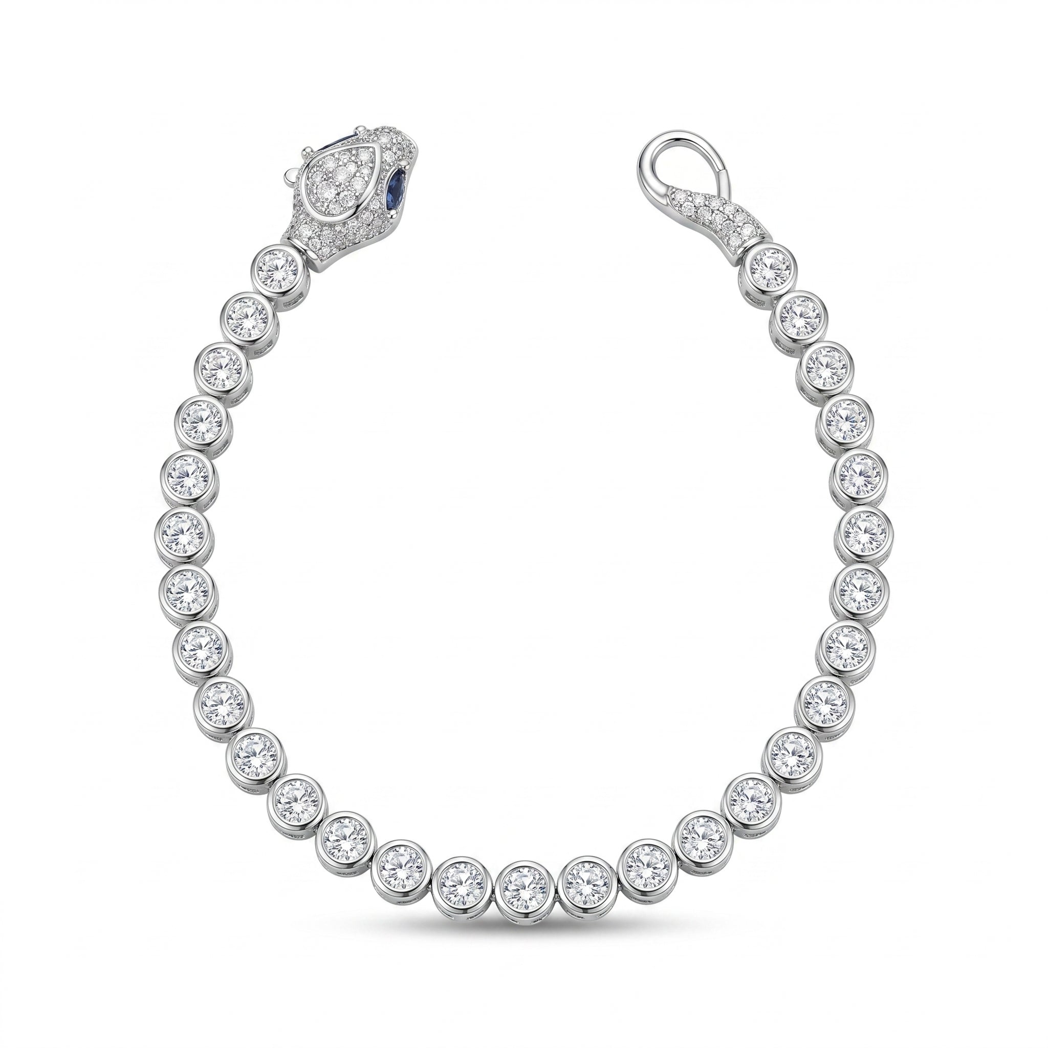 Silvme 925 Sterling Silver Snake Chain Bracelet for Women | Elegant Minimalist Snake Chain