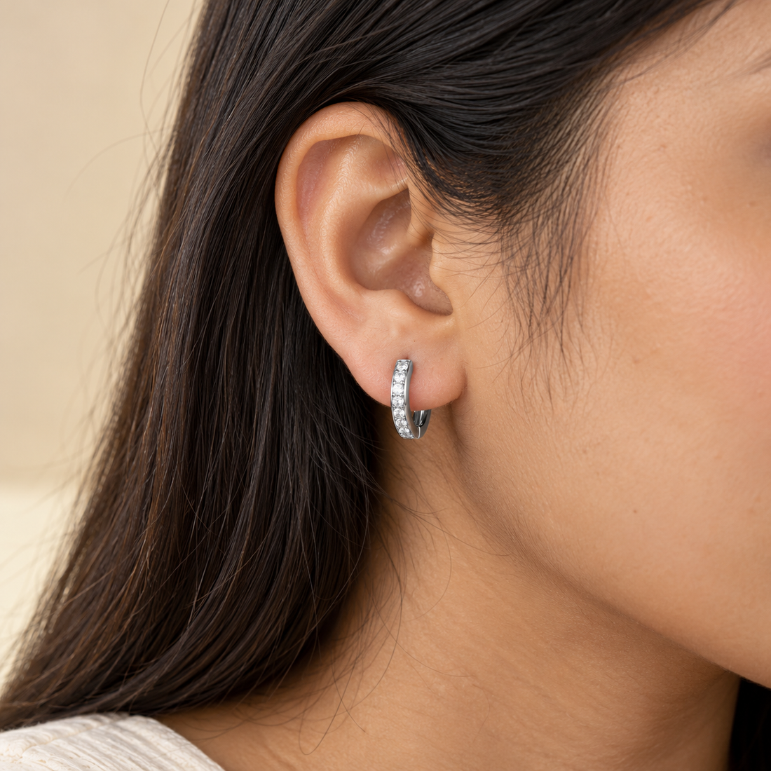 925 Sterling Silver Classic Solitaire Halo Stud Earrings