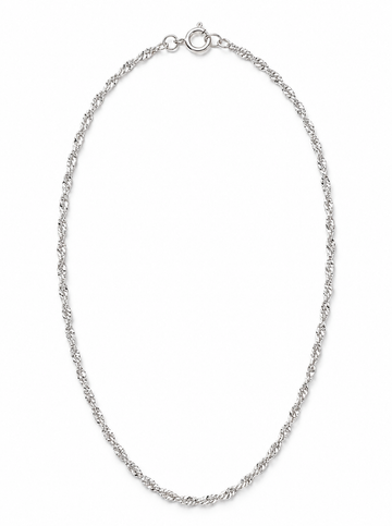 Silvme 925 Sterling Silver Rhodium-Plated Chain, Approx. 3.66 g, for Women and Men