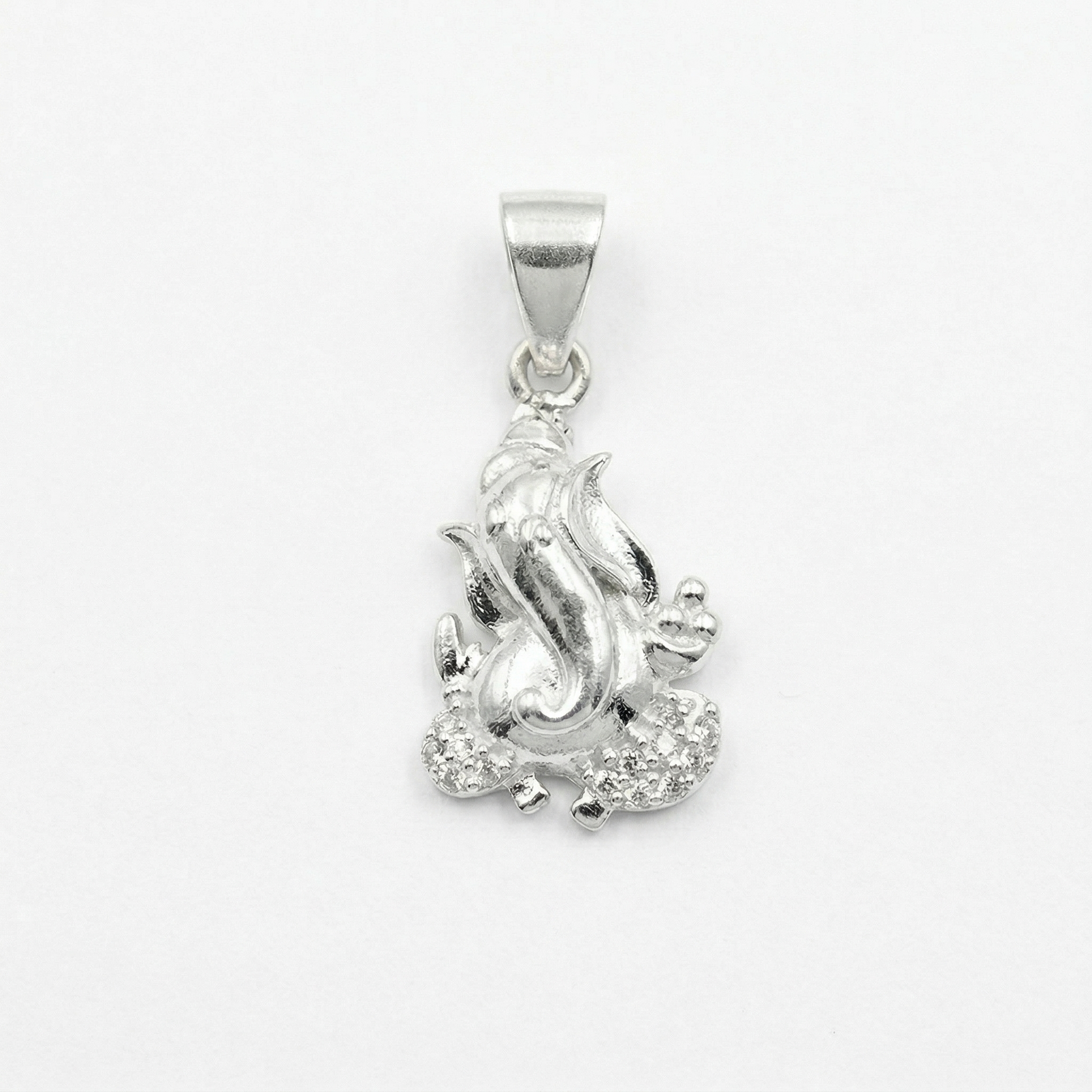 Silvme Ganesh Idol Pendant, crafted in 925 sterling silver for women, refined silver accessory