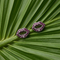 Lip Kiss Stone-Set PavÃ© Stud Earrings, additional product view 4