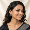 Stone-Set Butterfly Ear Crawler Climber Earrings, additional product view 4