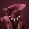 925 sterling silver 925 purity on the Silvme Multi Disc Pendant Necklace in 925 silver, minimal modern styling