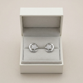 Silvme Pure 925 Silver Star & Crescent Moon Pavé CZ Stud Earrings for Women