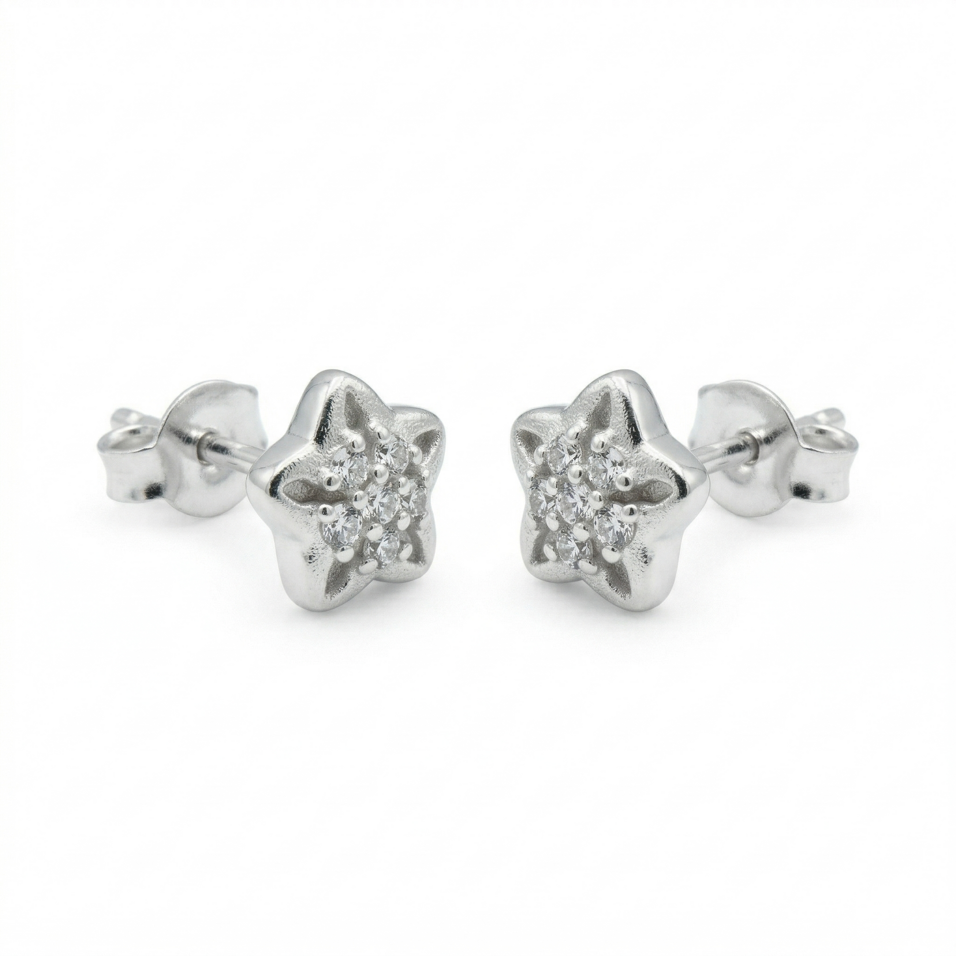 Star Stone-Set Stud Earrings, additional product view 5